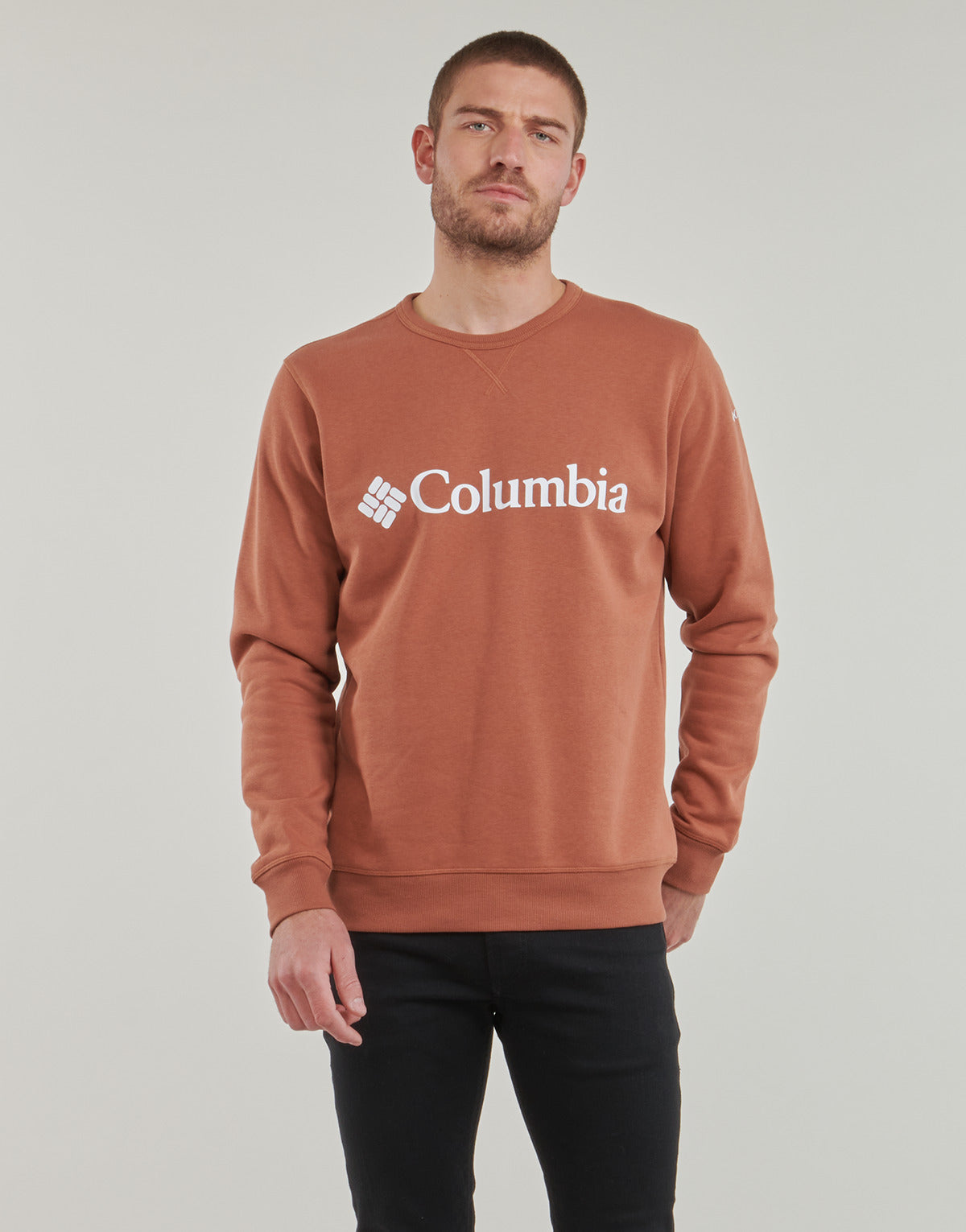 Felpa Uomo Columbia  CSC Basic Logo II Hoodie  Marrone