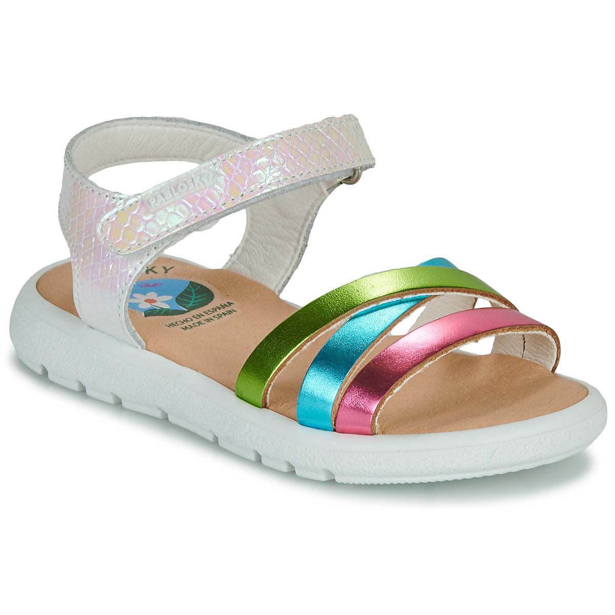 Sandali bambini ragazza Pablosky 429704 Bianco