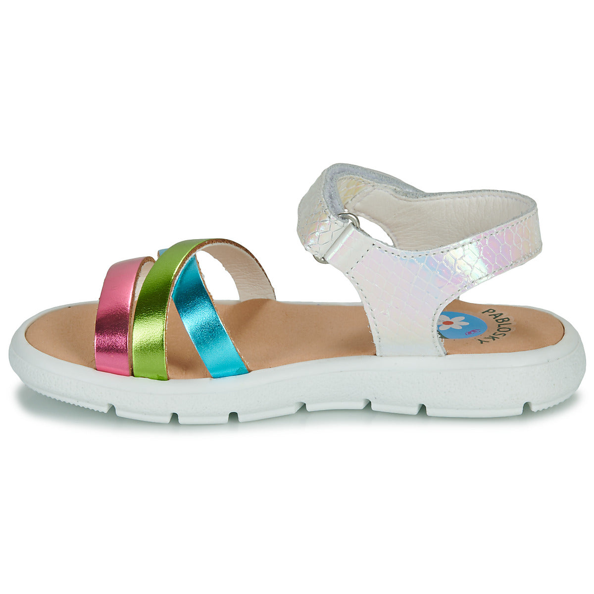 Sandali bambini ragazza Pablosky 429704 Bianco