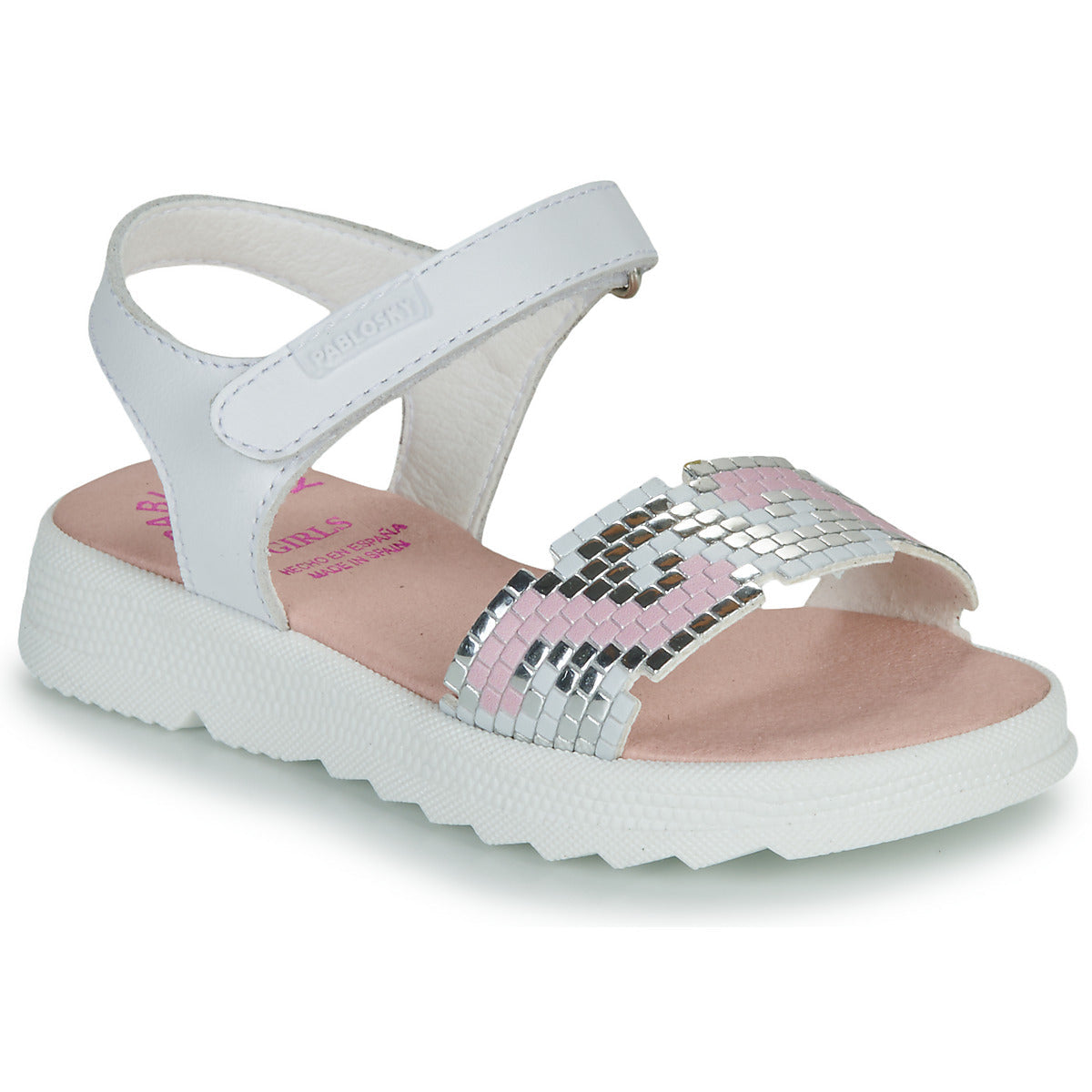 Sandali bambini ragazza Pablosky 431100 Bianco