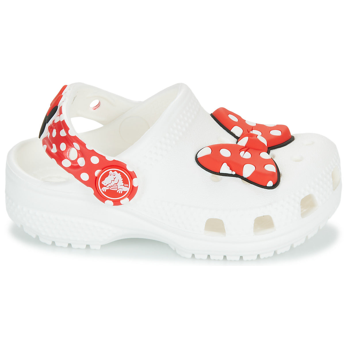 Scarpe bambini ragazza Crocs  Disney Minnie Mouse Cls Clg T  Bianco