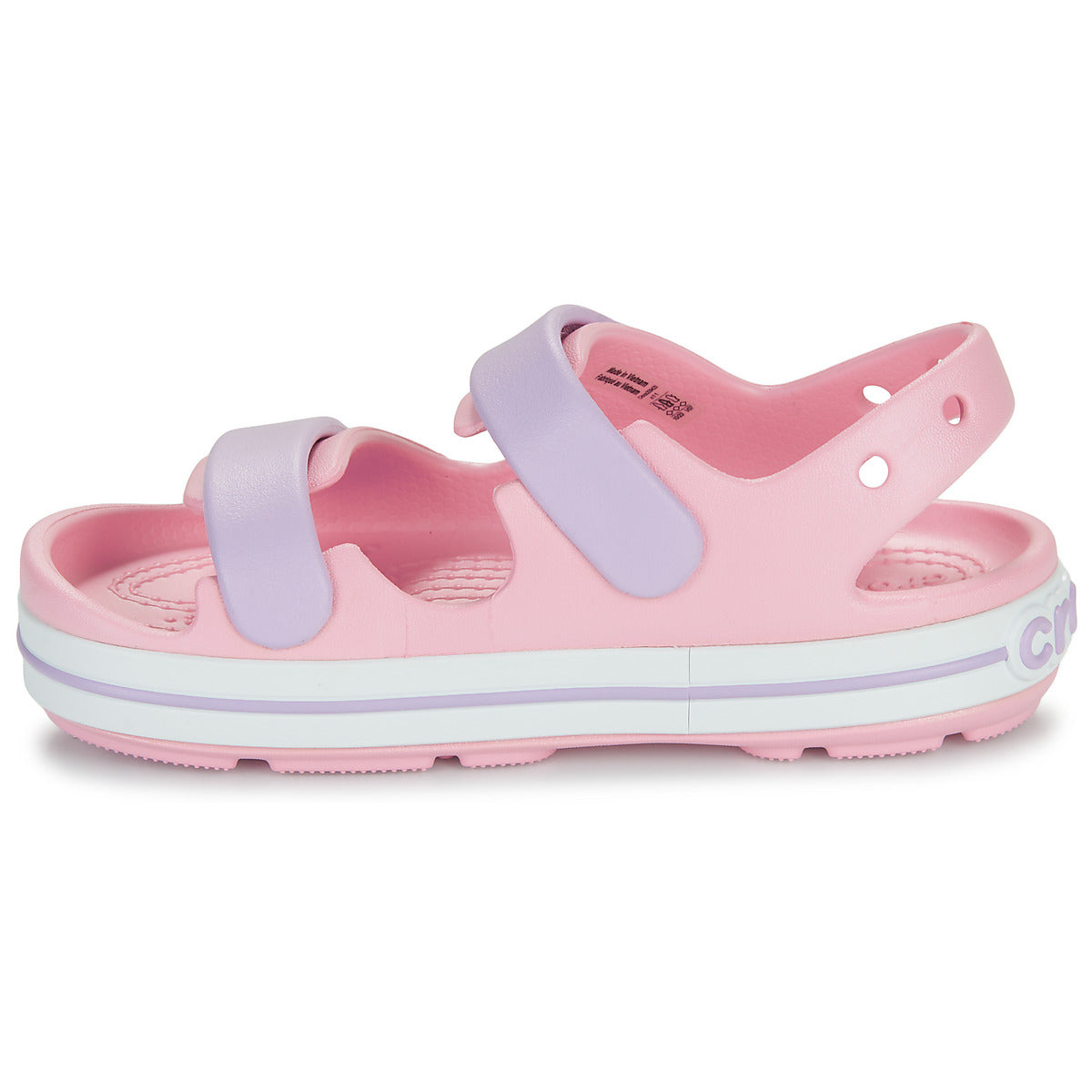 Sandali bambini ragazza Crocs  Crocband Cruiser Sandal K  Rosa