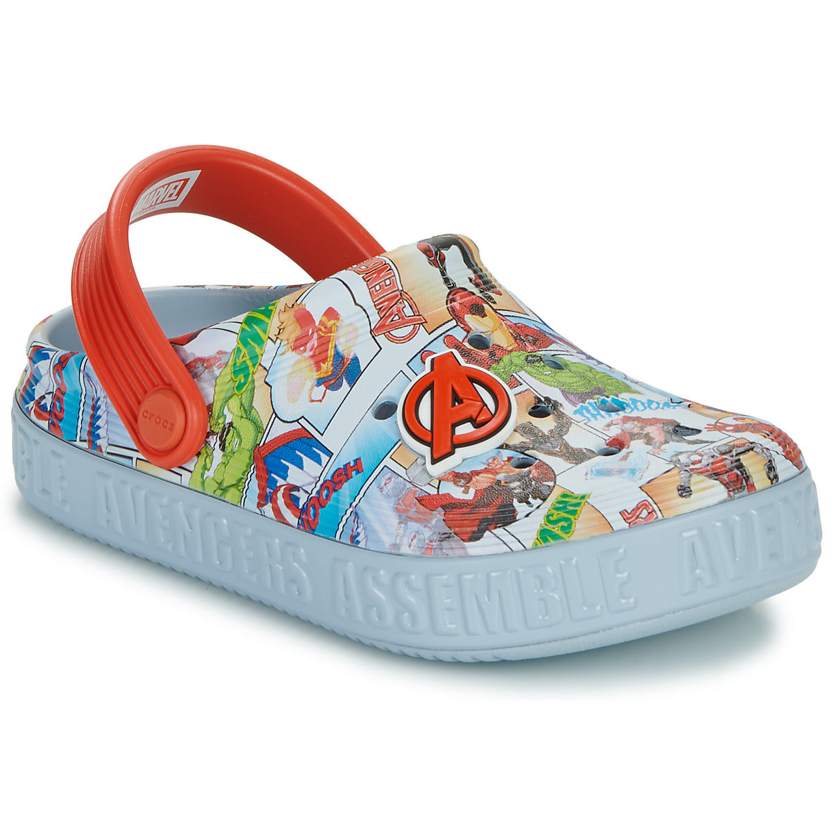 Scarpe bambini ragazzo Crocs  Avengers Off Court Clog K  Grigio