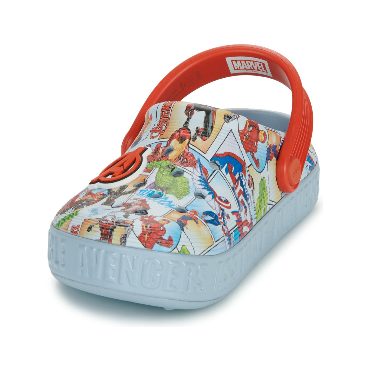 Scarpe bambini ragazzo Crocs  Avengers Off Court Clog K  Grigio