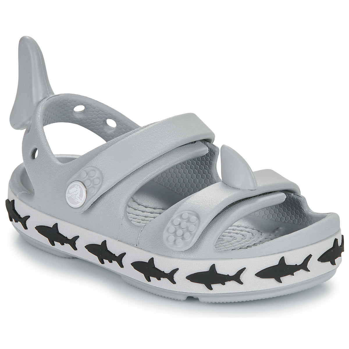 Sandali bambini ragazzo Crocs  Crocband Cruiser Shark SandalT  Grigio