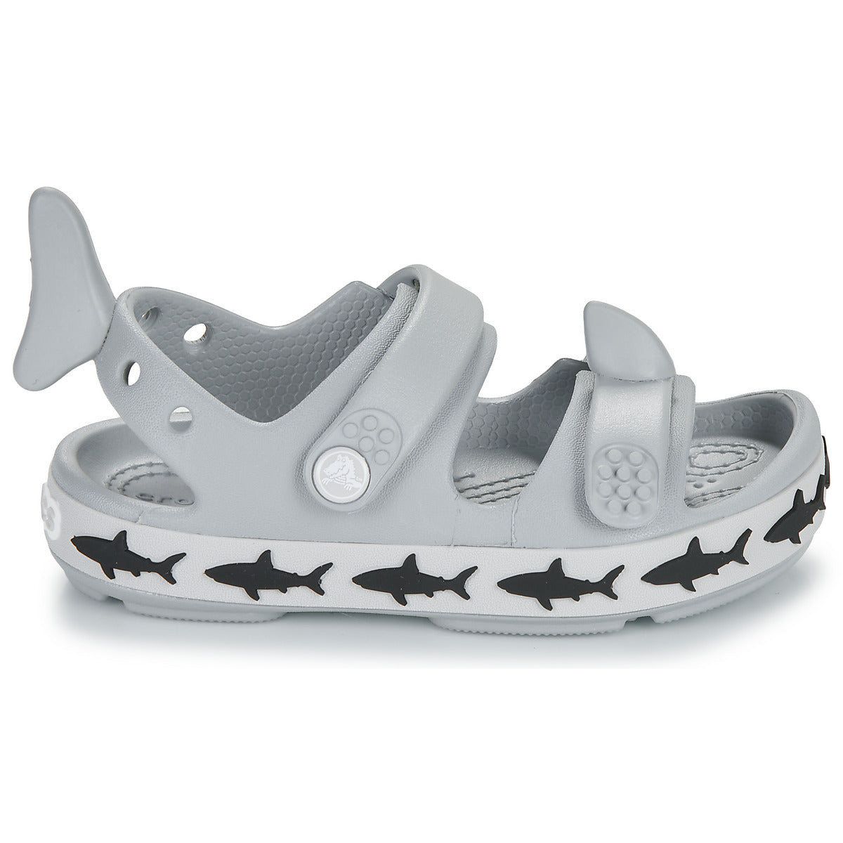 Sandali bambini ragazzo Crocs  Crocband Cruiser Shark SandalT  Grigio