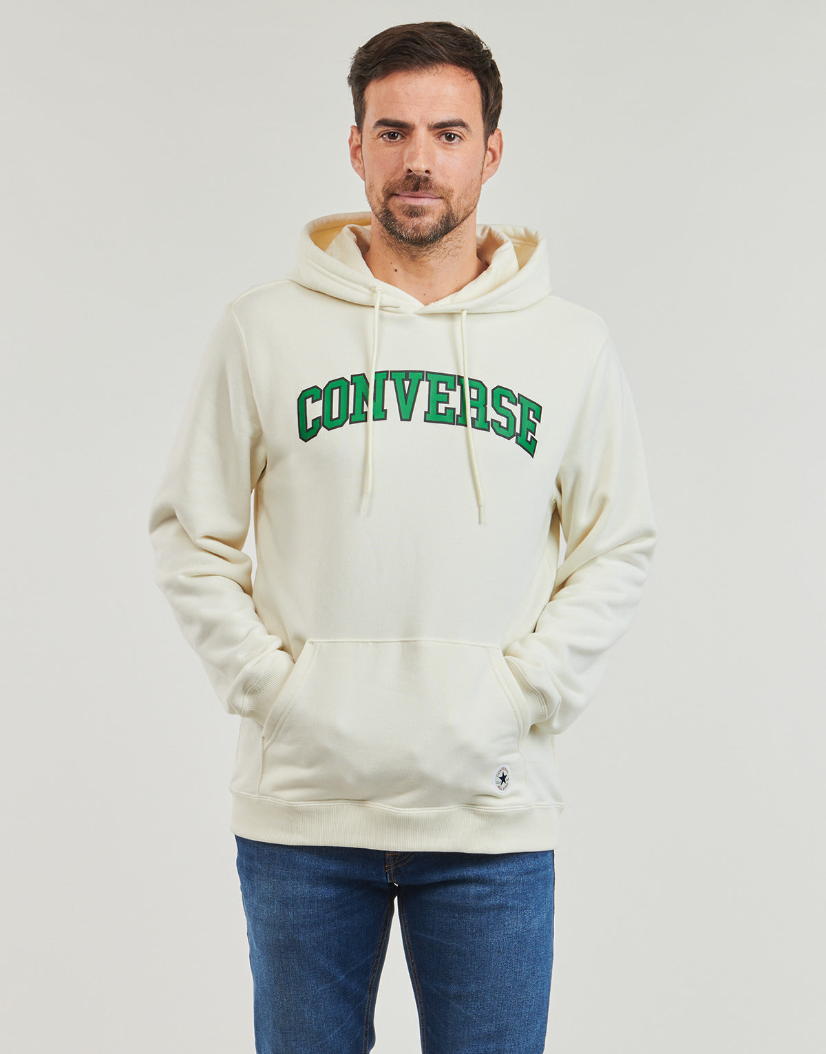 Felpa Uomo Converse  HOODIE EGRET  Beige