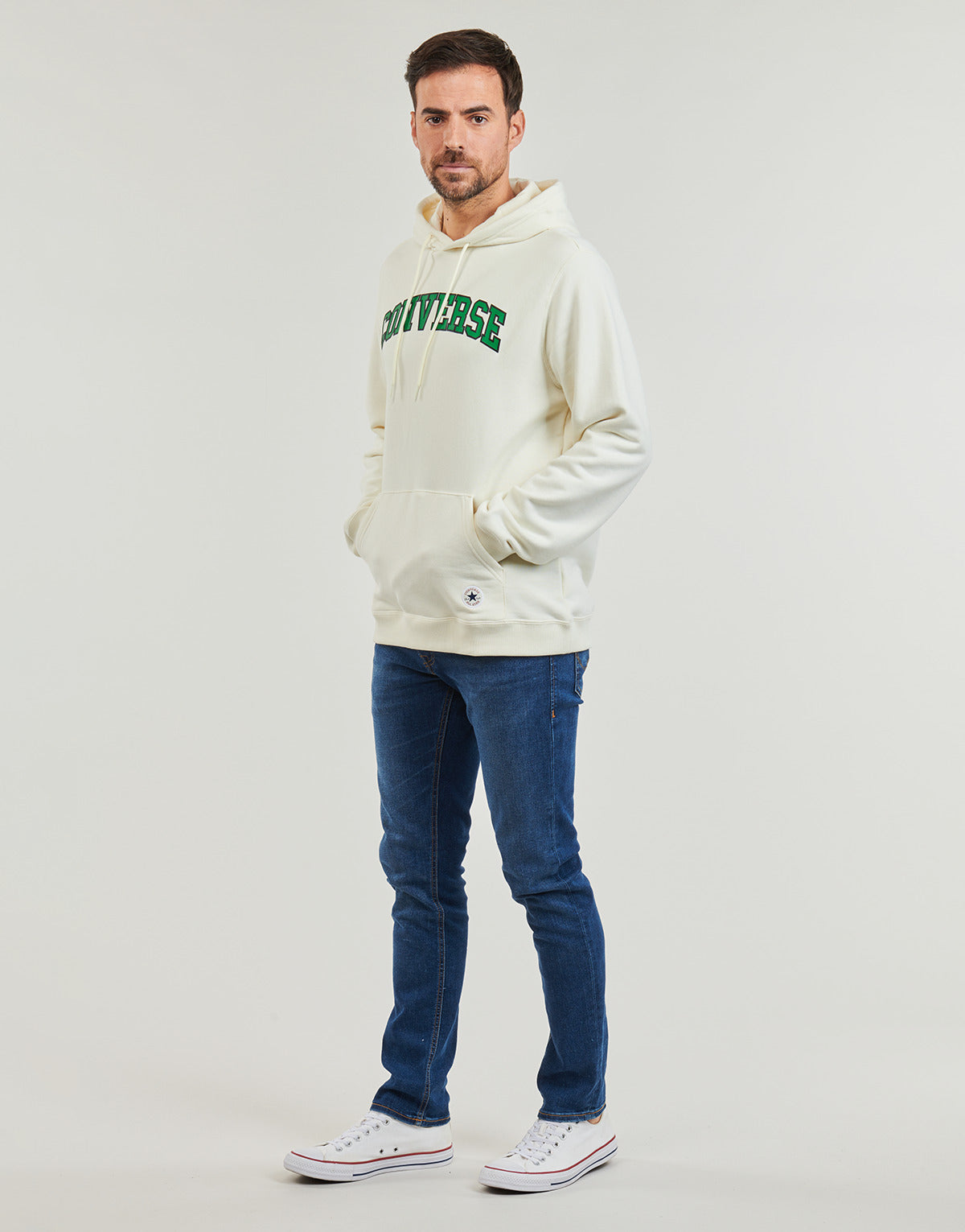 Felpa Uomo Converse  HOODIE EGRET  Beige