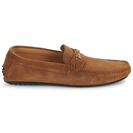 Scarpe Uomo Selected  SLHSERGIO SUEDE HORSEBIT DRIVING SHOE  Marrone