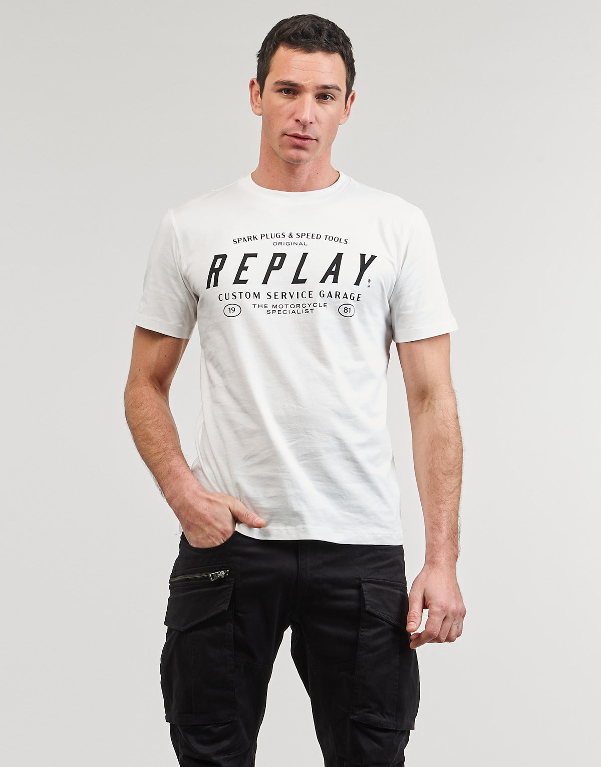 T-shirt Uomo Replay  M6840-000-2660  Bianco