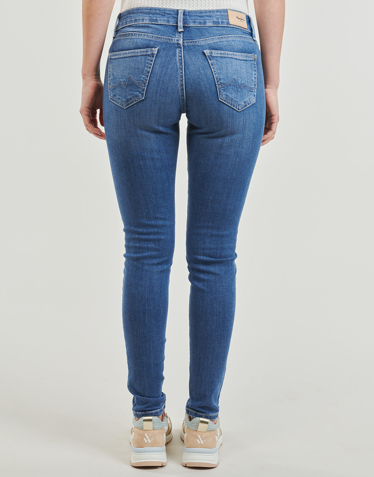 Jeans skynny Donna Pepe jeans  SKINNY JEANS LW  Blu