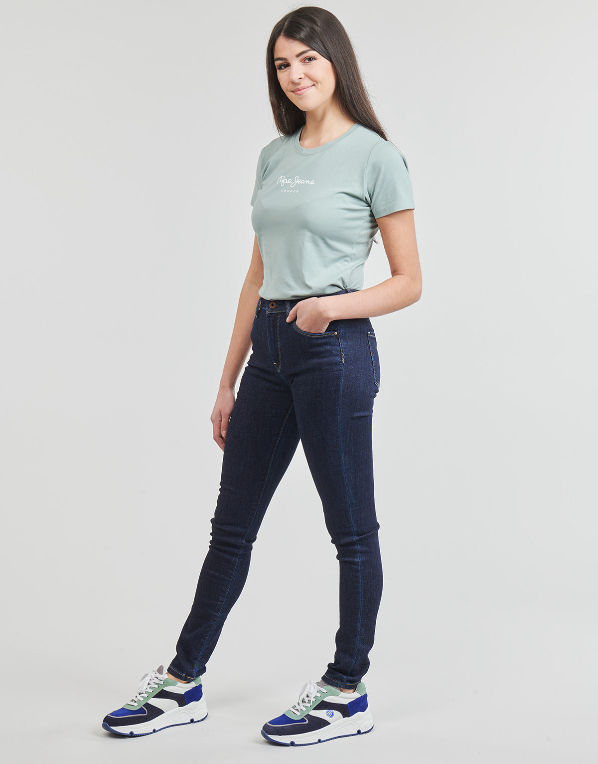 Jeans skynny Donna Pepe jeans  SKINNY JEANS HW  Blu