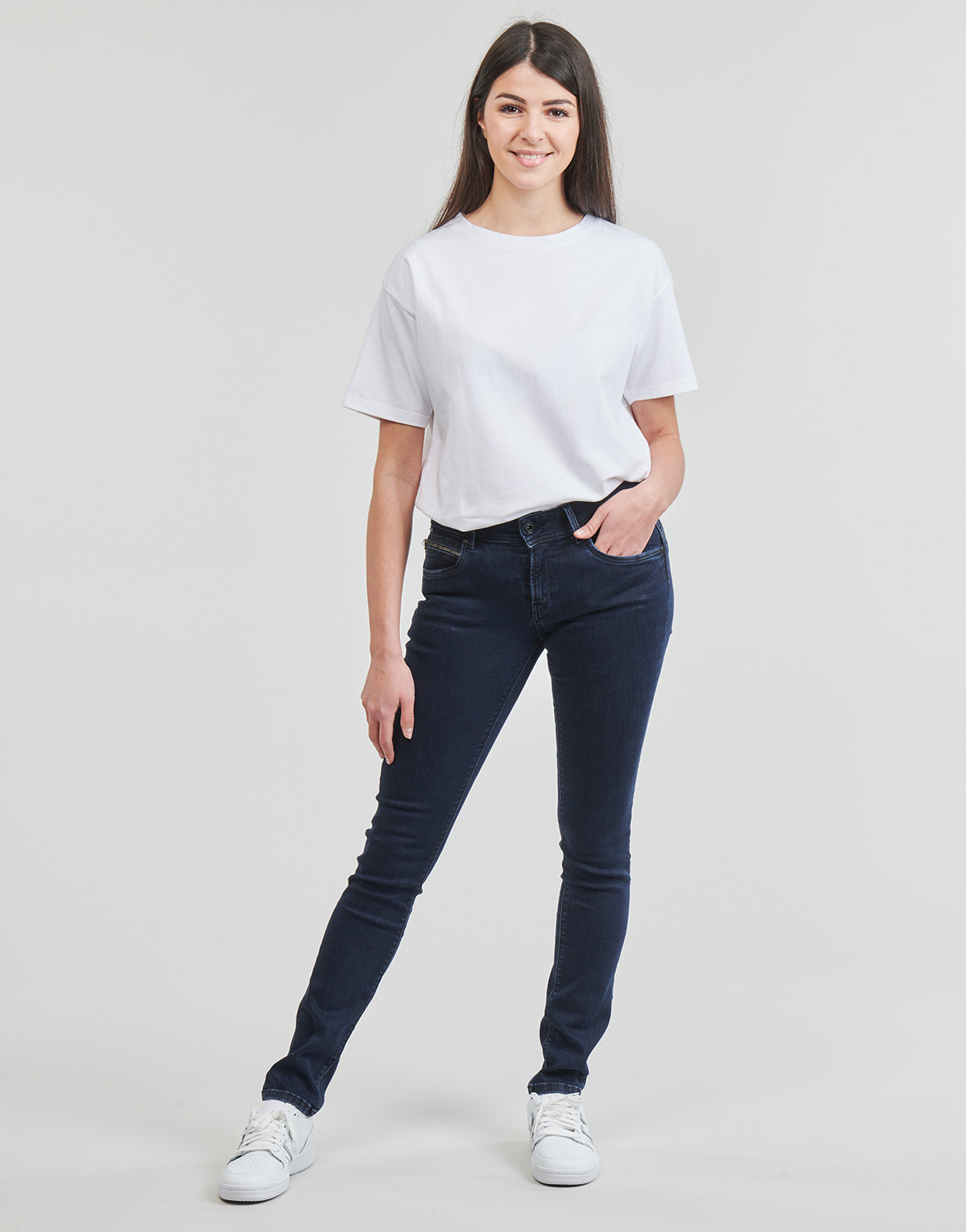 Jeans Slim Donna Pepe jeans  SLIM JEANS LW  Blu