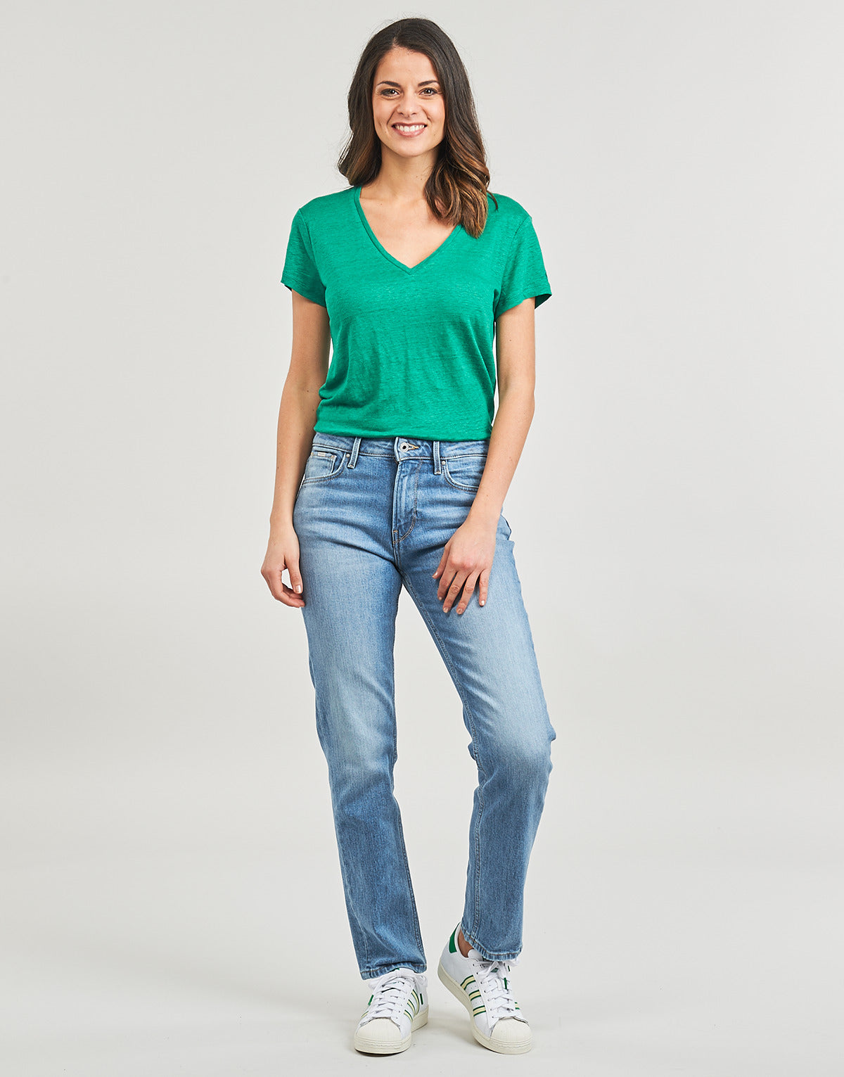 Jeans Donna Pepe jeans  STRAIGHT JEANS HW  Blu