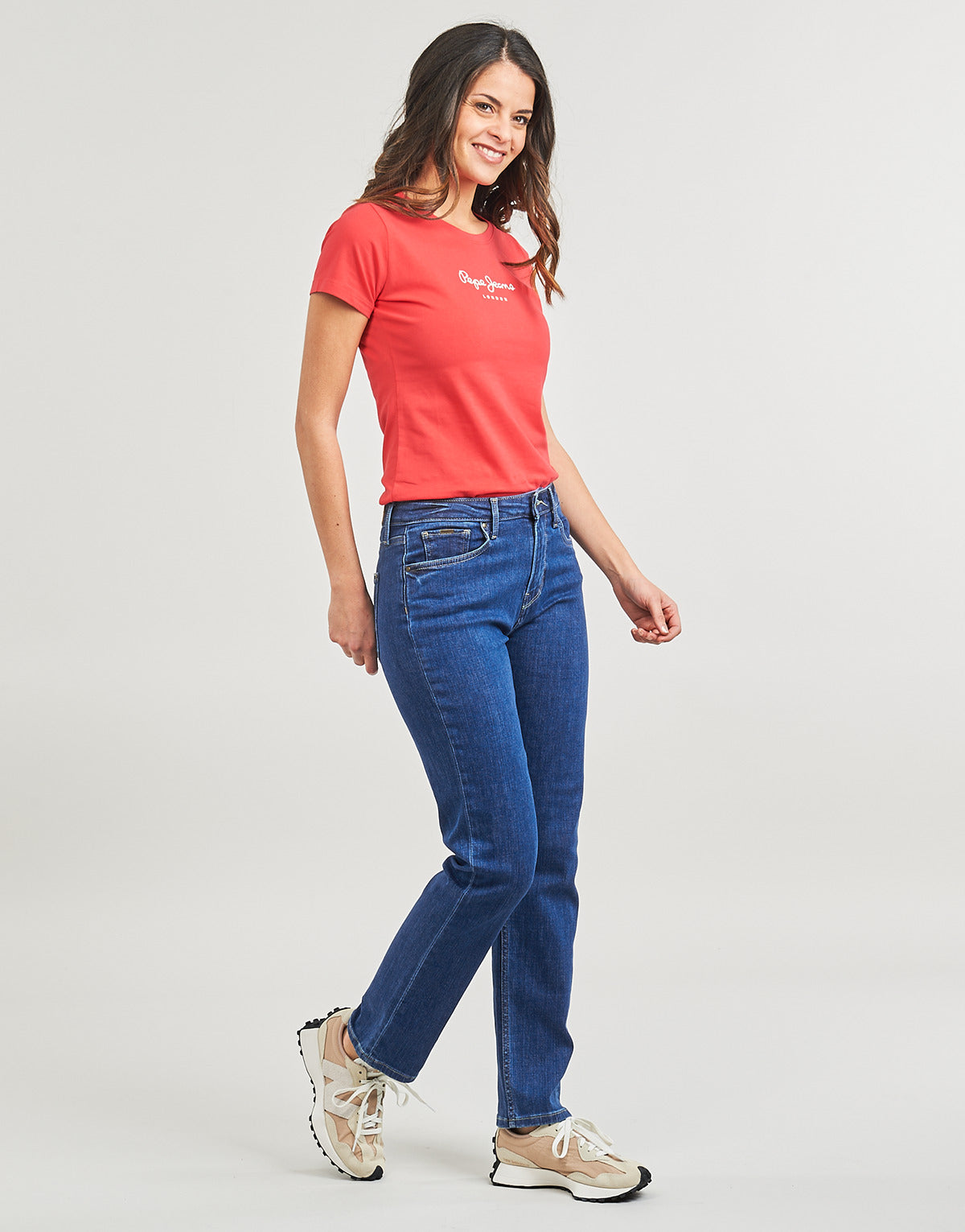 Jeans Donna Pepe jeans  STRAIGHT JEANS HW  Blu