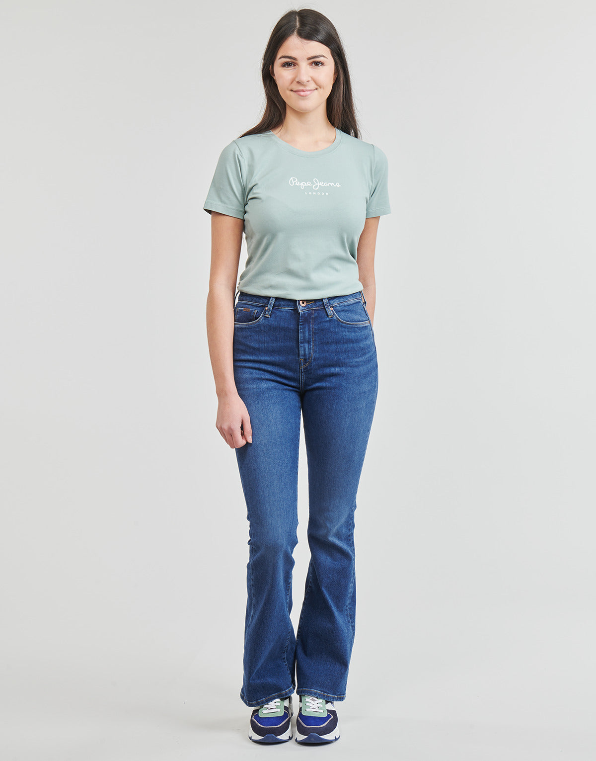 Jeans Flare Donna Pepe jeans  SKINNY FIT FLARE UHW  Blu