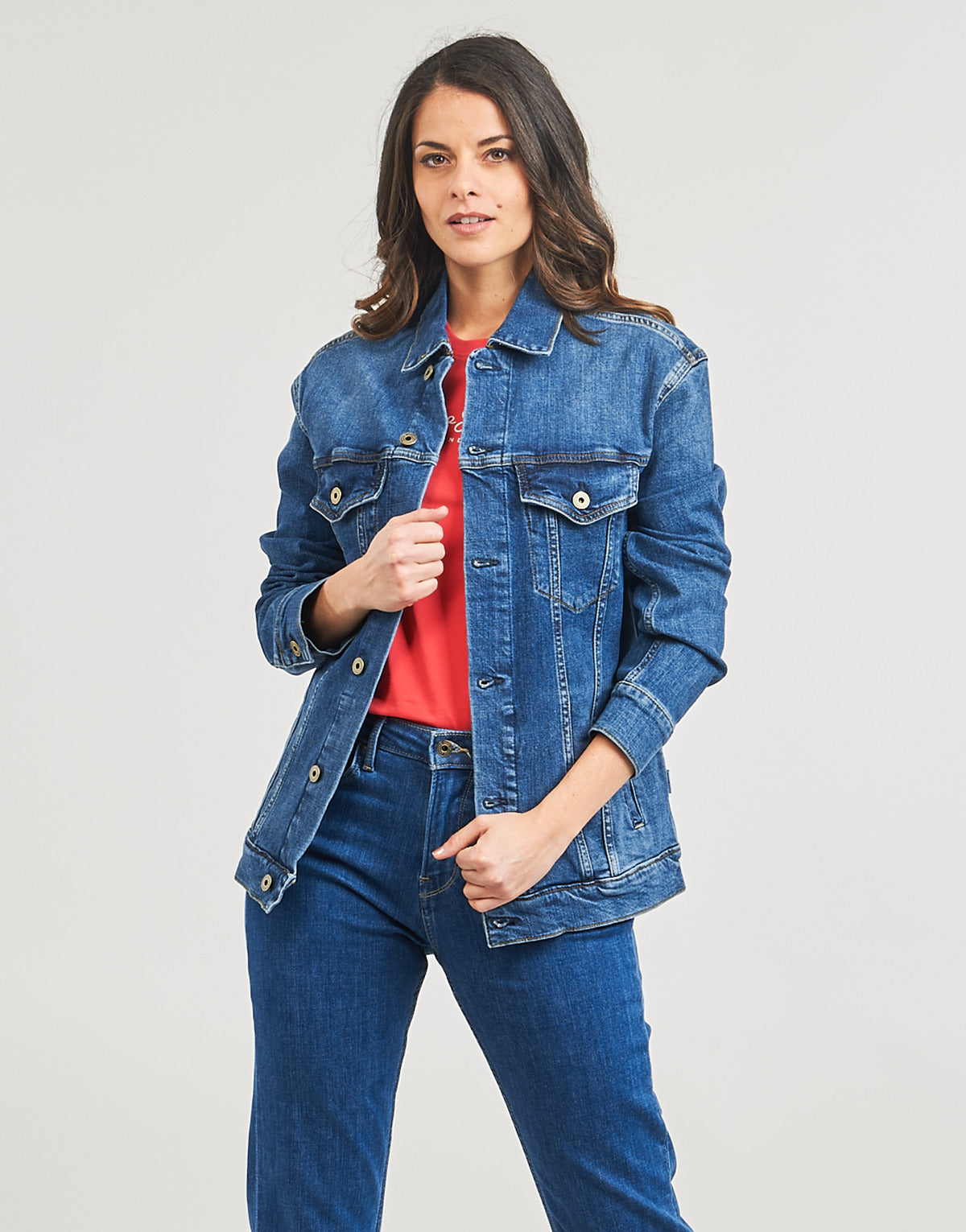 Giacca in jeans Donna Pepe jeans  BOYFRIEND JACKET  Blu