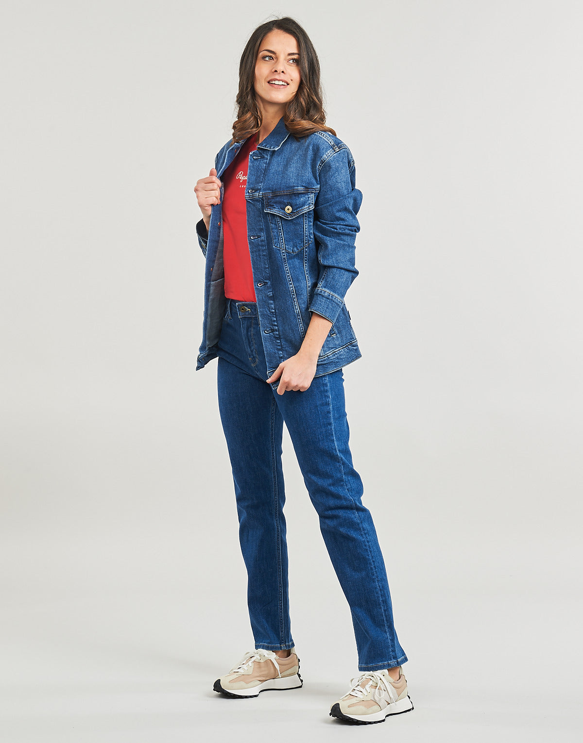 Giacca in jeans Donna Pepe jeans  BOYFRIEND JACKET  Blu