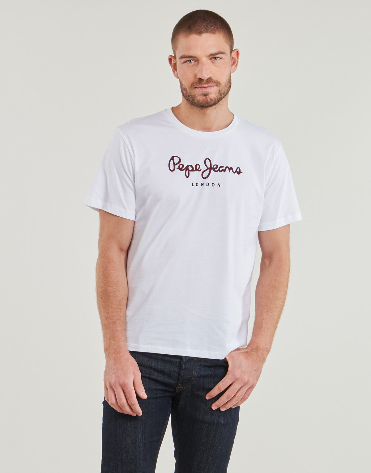 T-shirt Uomo Pepe jeans  EGGO N  Bianco