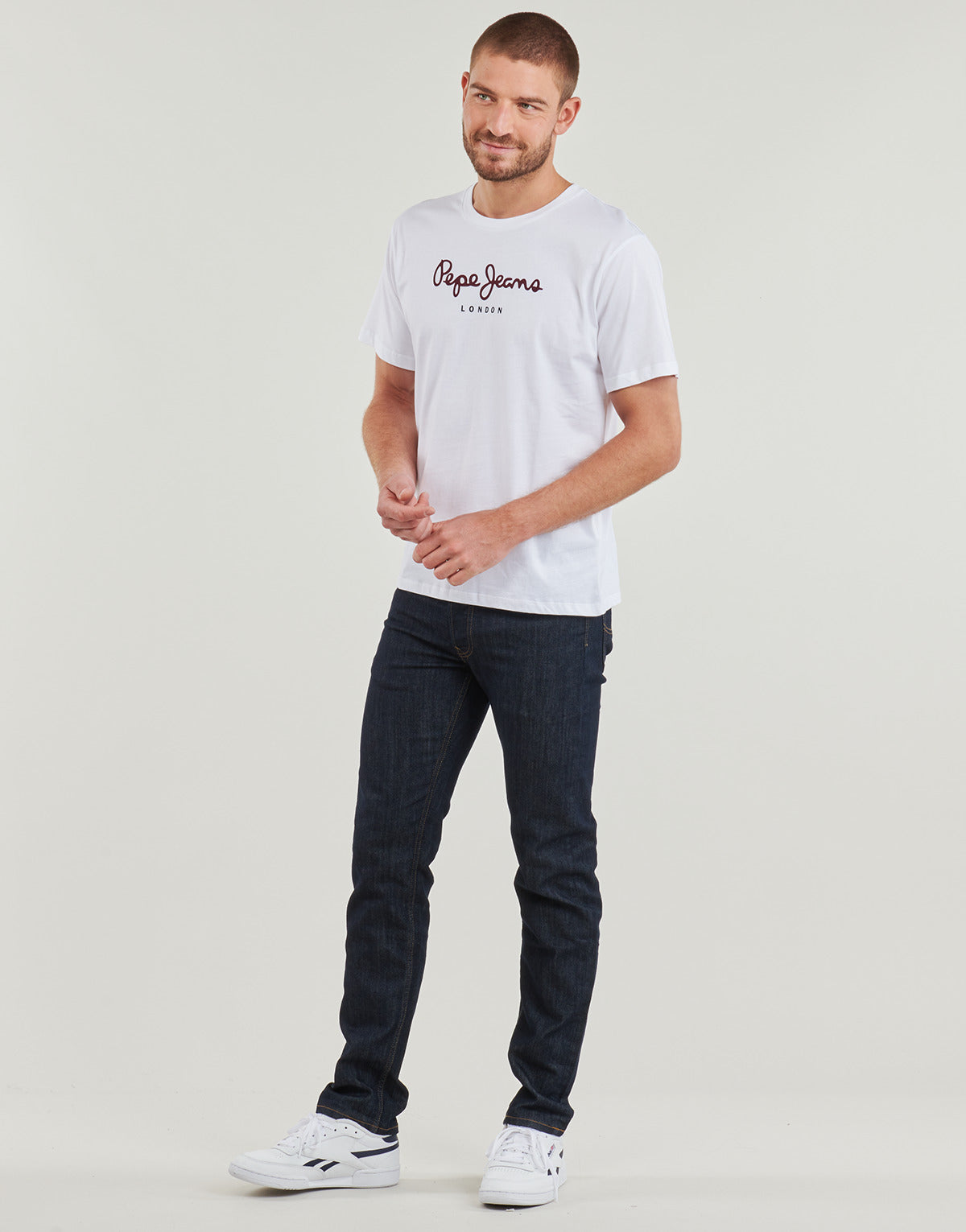 T-shirt Uomo Pepe jeans  EGGO N  Bianco