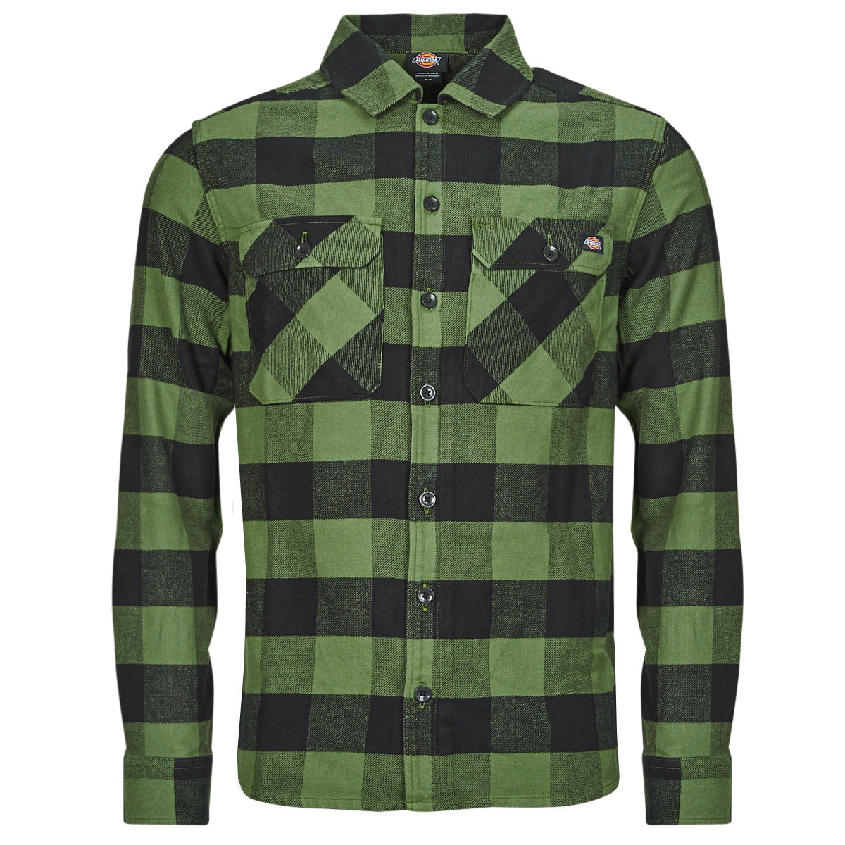 Camicia a maniche lunghe Uomo Dickies  NEW SACRAMENTO SHIRT PINE GREEN  Kaki