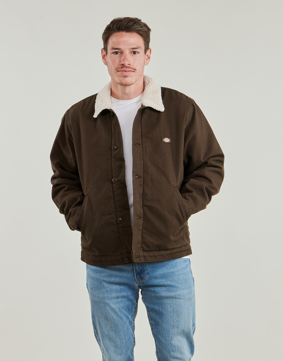 Giacca Uomo Dickies  DICKIES DUCK CANVAS DECK JACKET  Marrone