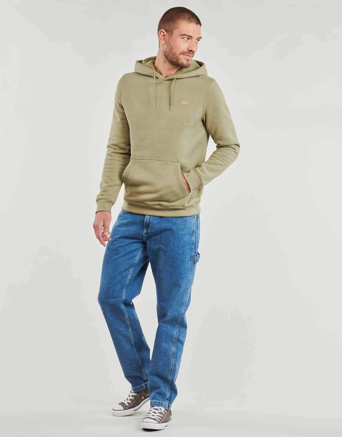 Felpa Uomo Dickies  OAKPORT HOODIE  Kaki