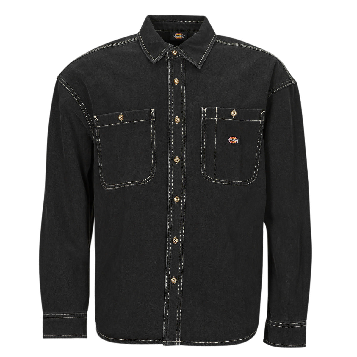 Camicia a maniche lunghe Uomo Dickies  HOUSTON LS SHIRT  Nero