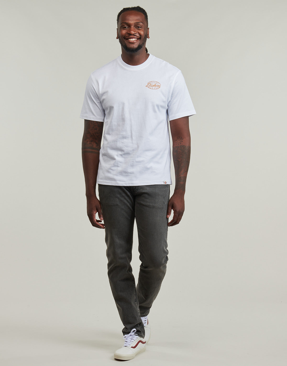 T-shirt Uomo Dickies  DICKIES GLOBE TEE SS  Bianco