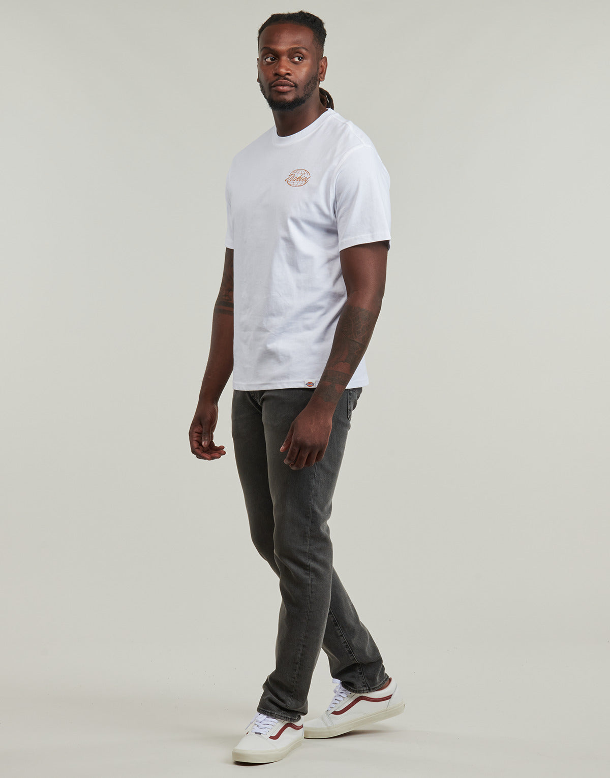 T-shirt Uomo Dickies  DICKIES GLOBE TEE SS  Bianco