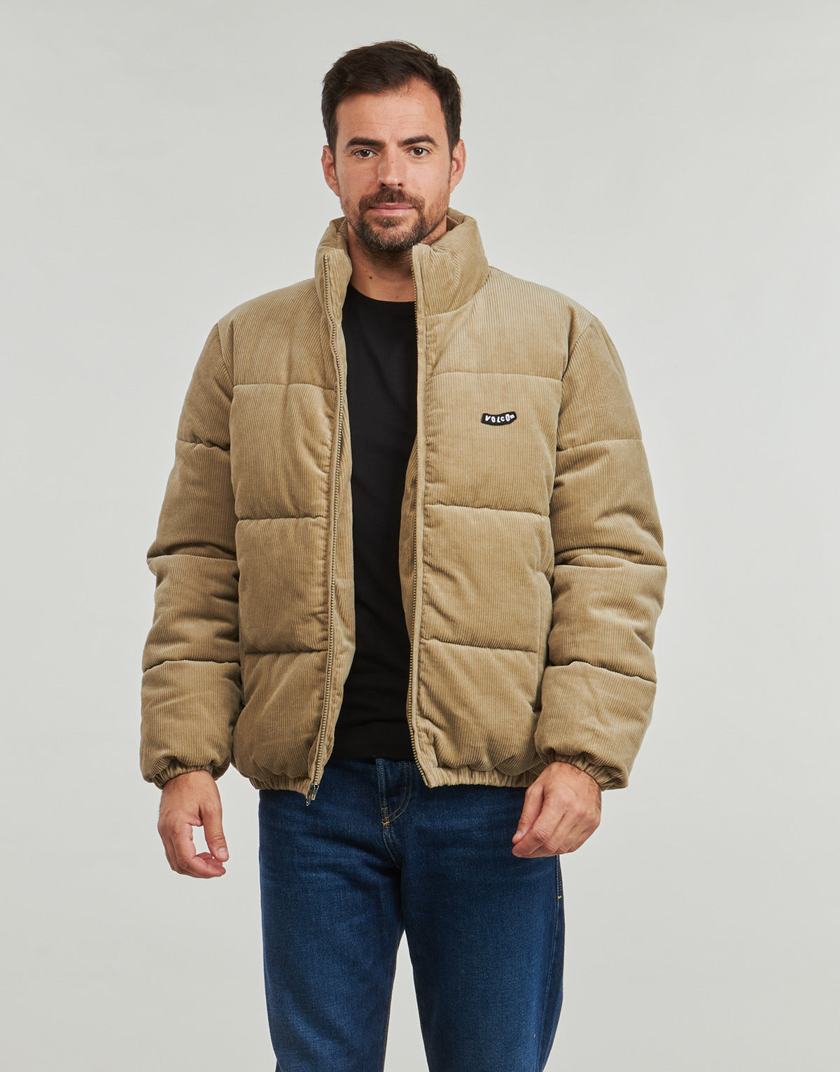 Piumino Uomo Volcom WALLTZ CORD JACKET Beige