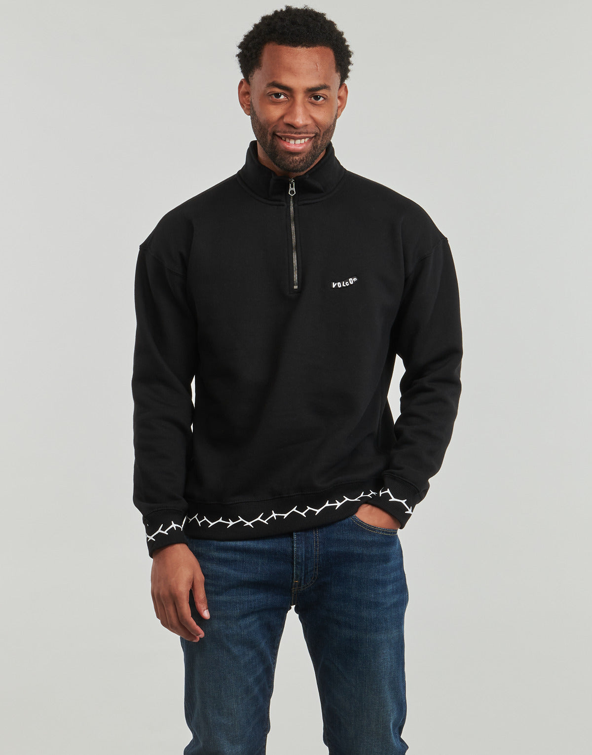 Felpa Uomo Volcom MOCKLOV CREW Nero