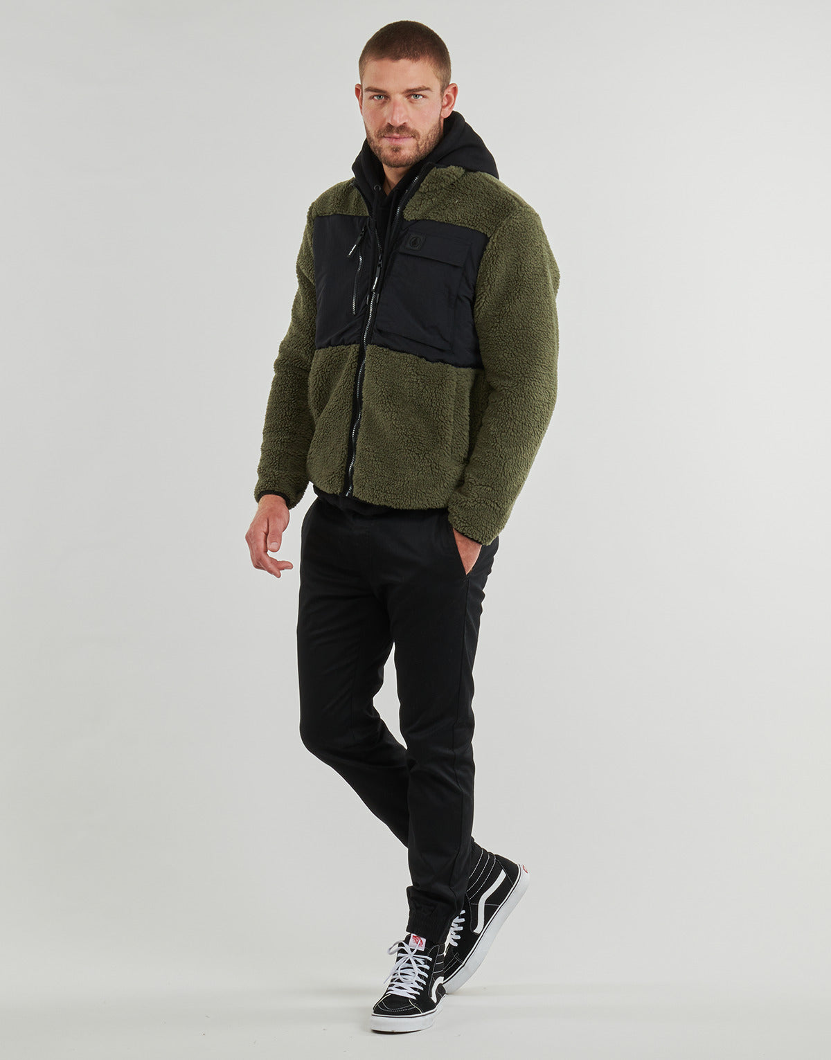 Felpa Uomo Volcom  STORM STONE ZIP  Verde