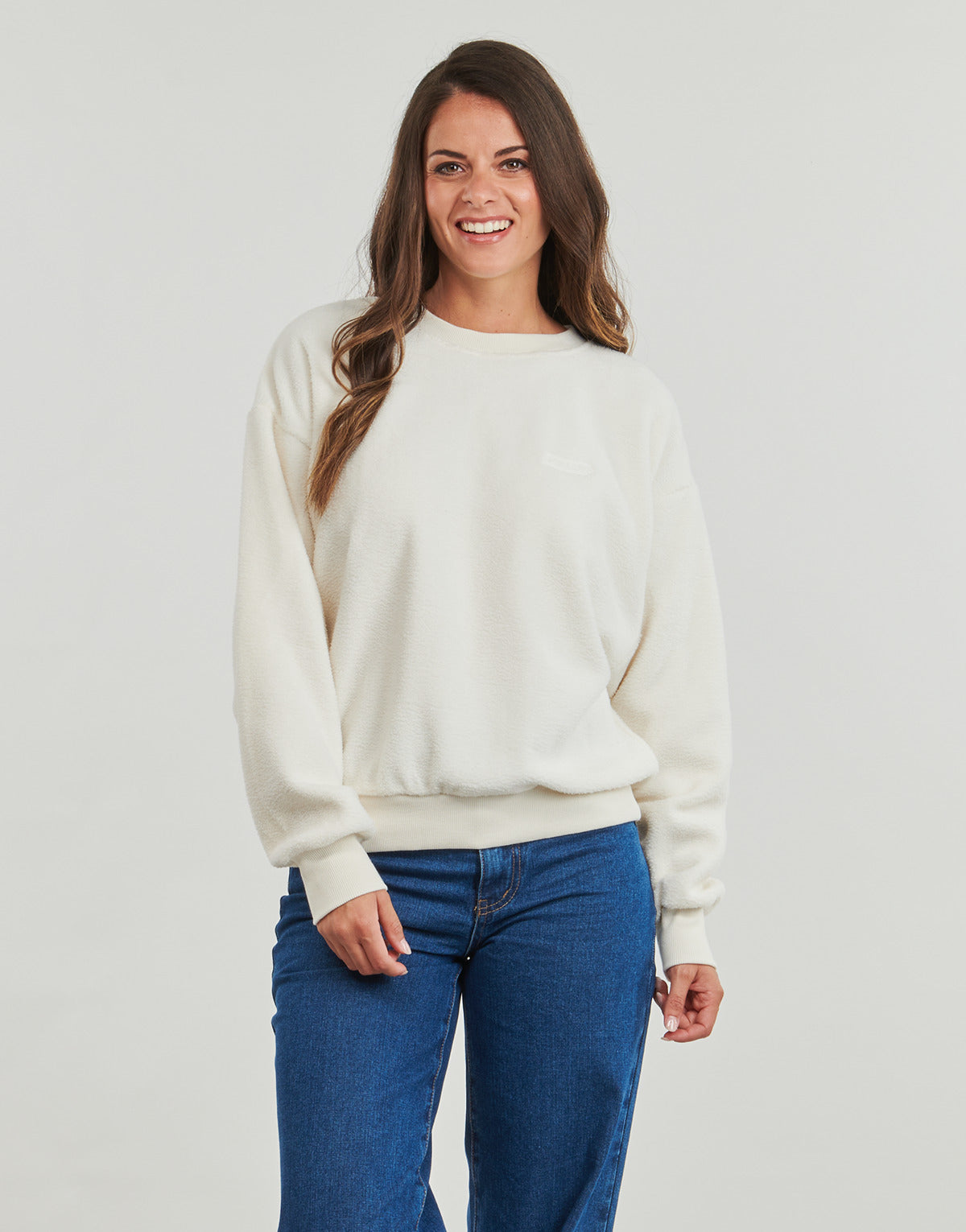 Felpa Donna Volcom TOO DOO CREW Bianco