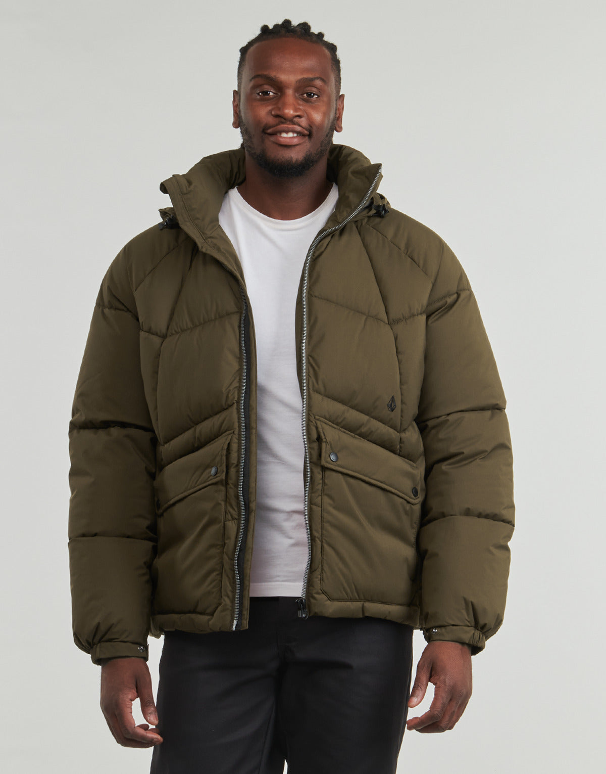 Piumino Uomo Volcom MAXSTONE 5K JKT Kaki