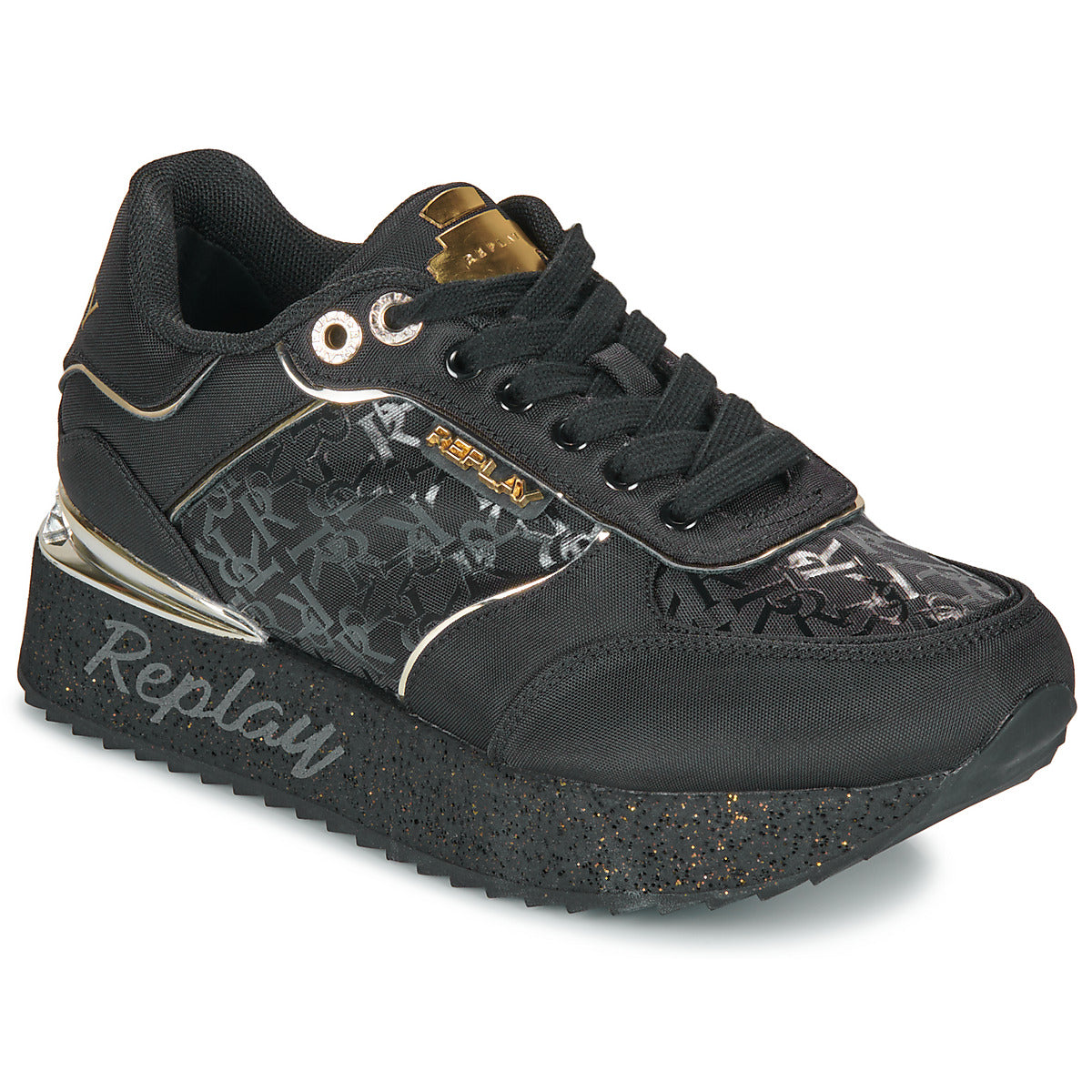 Sneakers basse Donna Replay PENNY ALL Nero