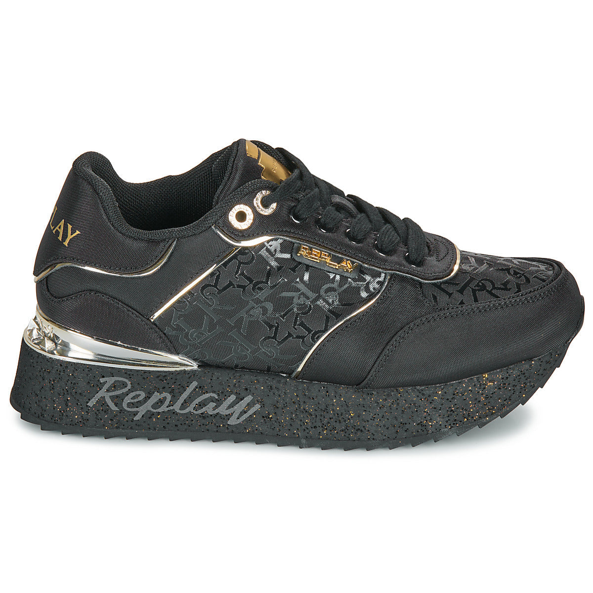 Sneakers basse Donna Replay PENNY ALL Nero