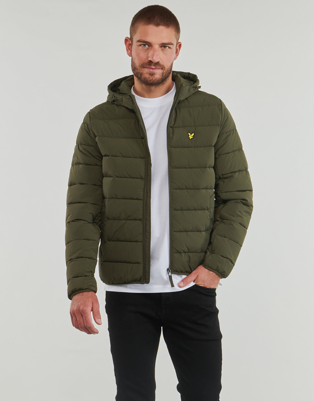Piumino Uomo Lyle & Scott JK1546V Verde