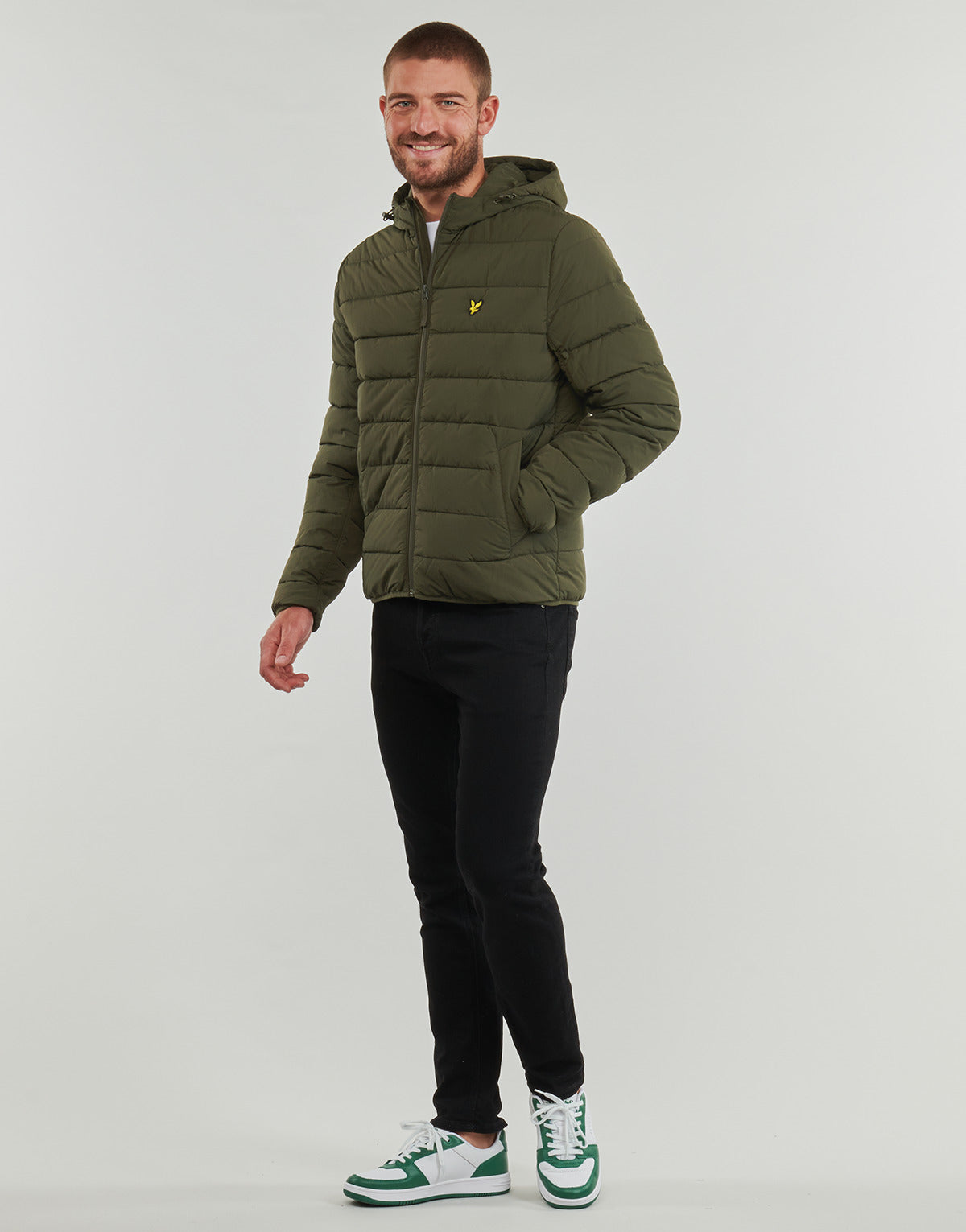 Piumino Uomo Lyle & Scott JK1546V Verde