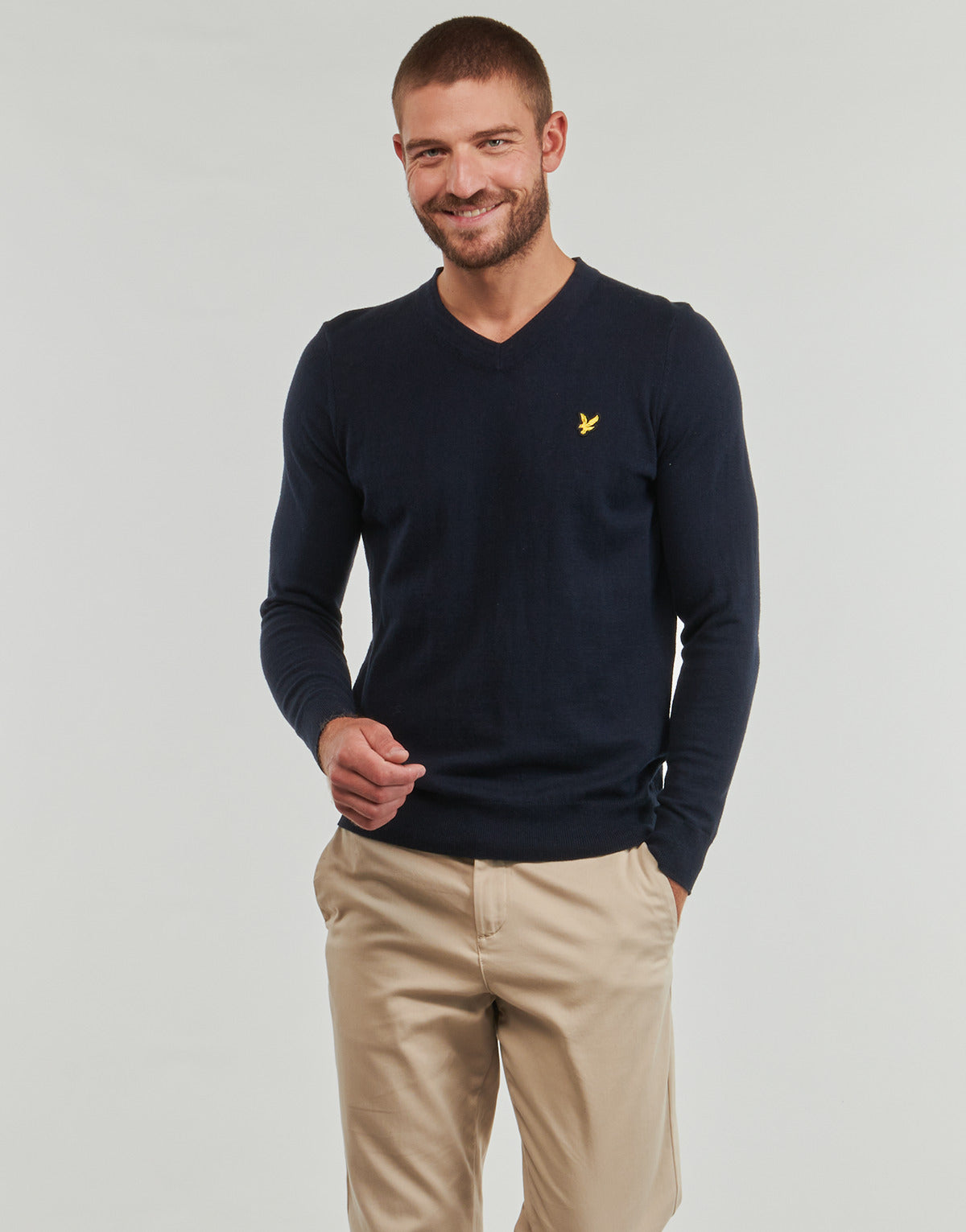 Maglione Uomo Lyle & Scott KN2111V Marine