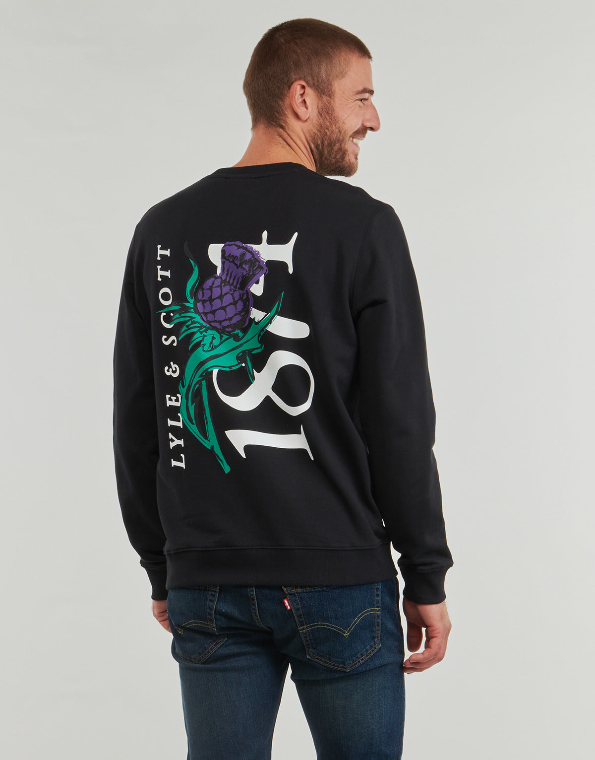 Maglione Uomo Lyle & Scott ML2107V Nero