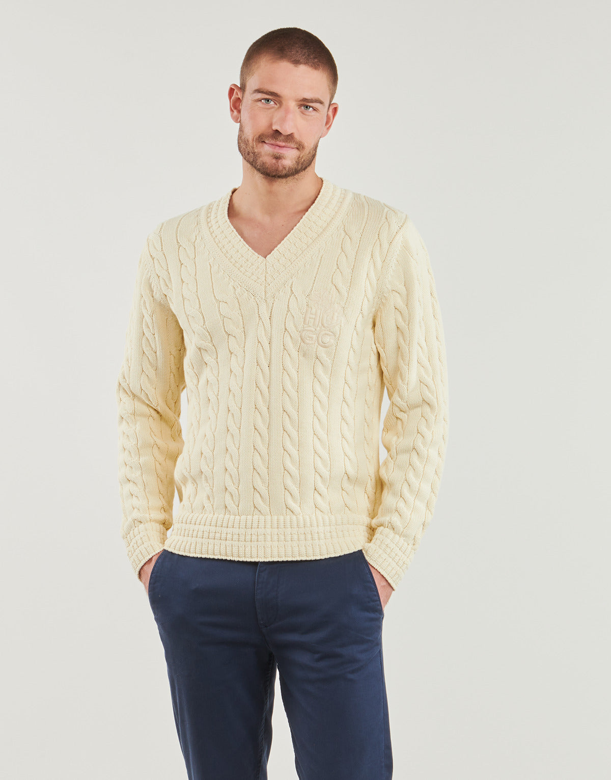 Maglione Uomo HUGO  Sacoss  Beige