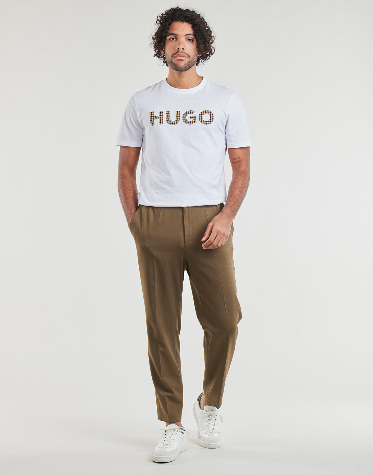 Pantalone Uomo HUGO  Gos233F1X  Marrone