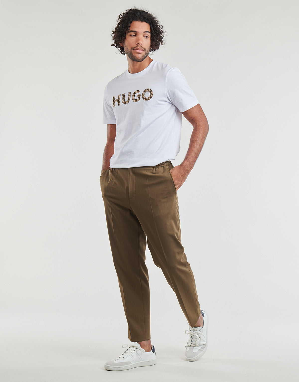 Pantalone Uomo HUGO  Gos233F1X  Marrone