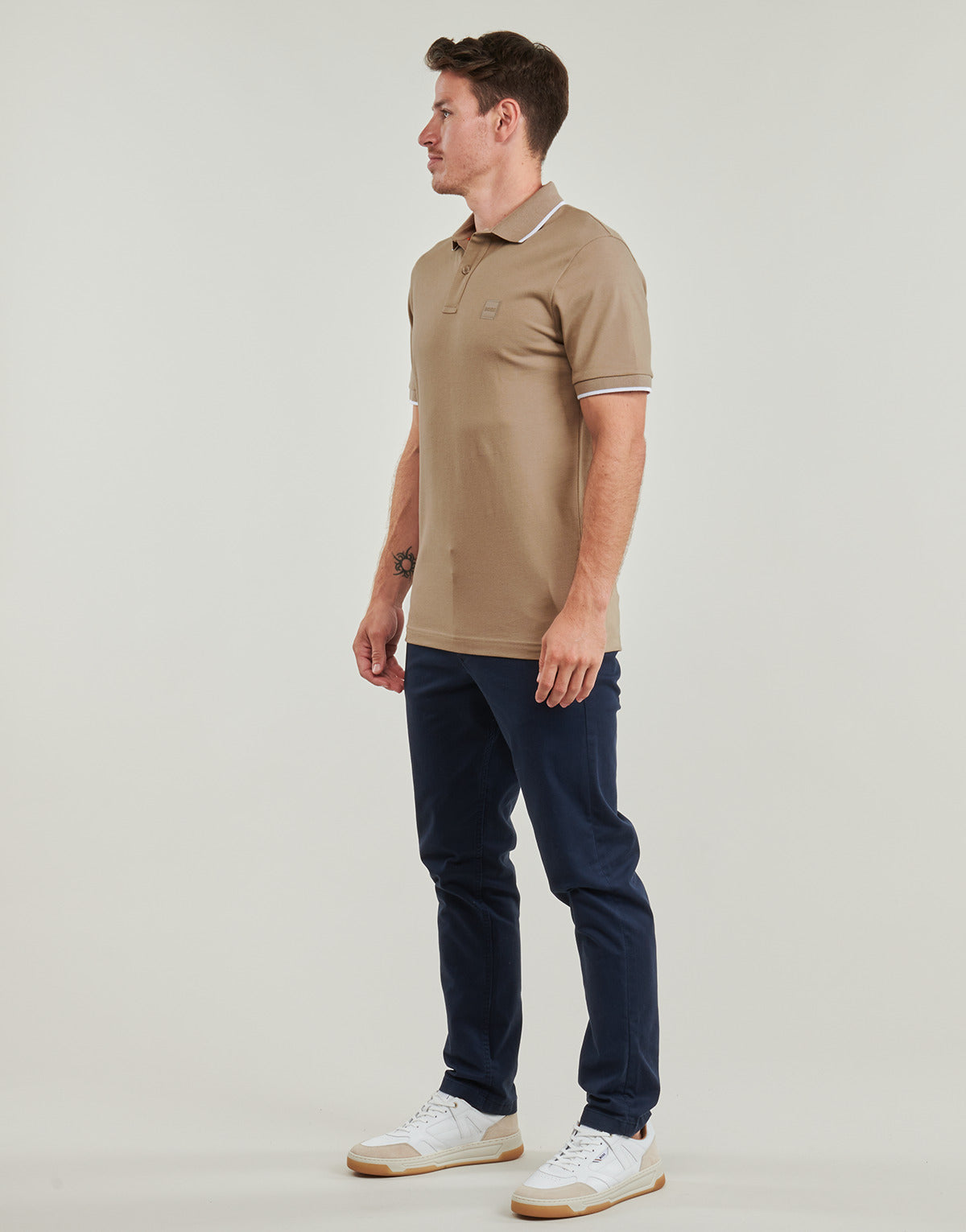 Polo Uomo BOSS  Passertip  Beige