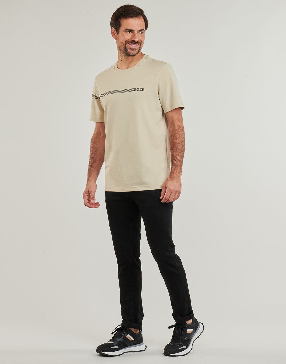 T-shirt Uomo BOSS  Tee 5  Beige