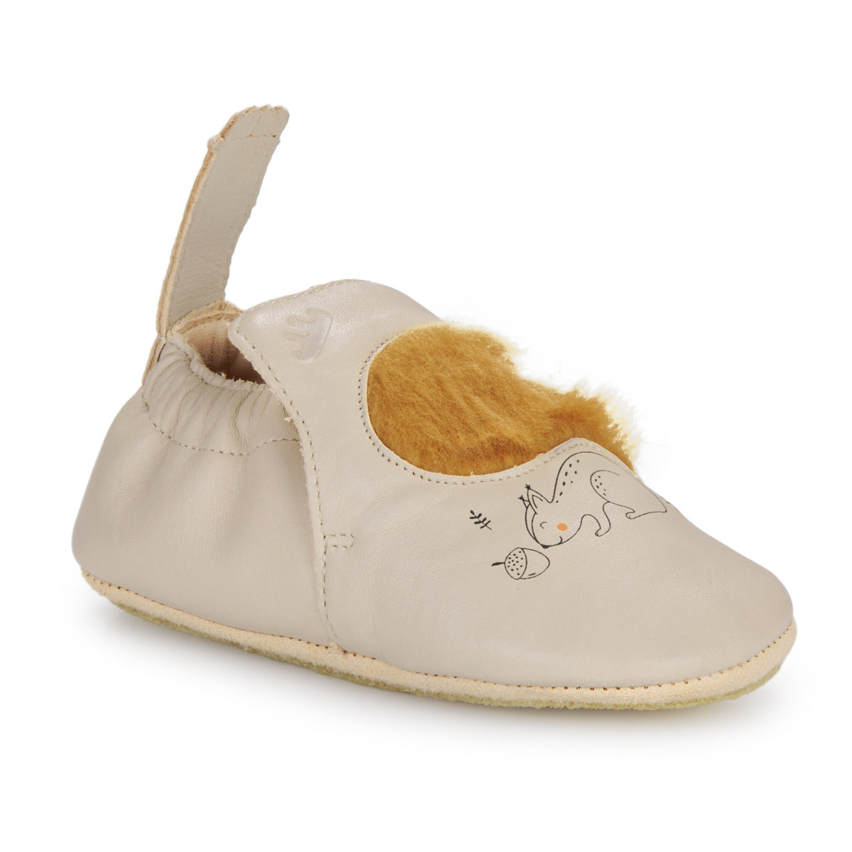 Pantofole bambini ragazza Easy Peasy MY BLUBLU ECUREUIL Beige