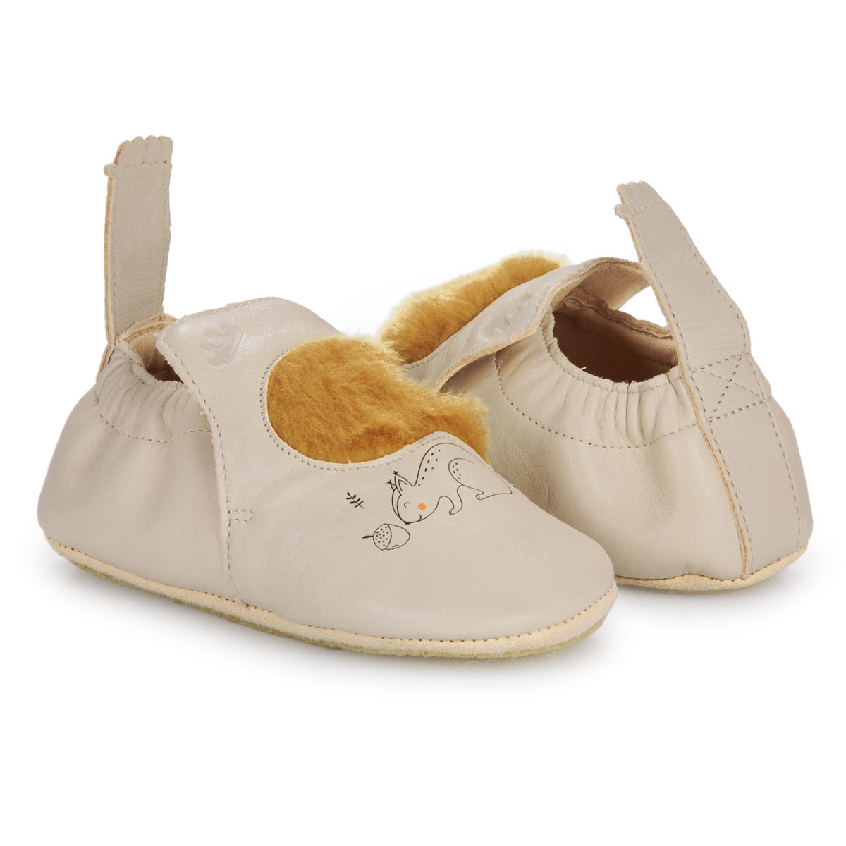 Pantofole bambini ragazza Easy Peasy MY BLUBLU ECUREUIL Beige