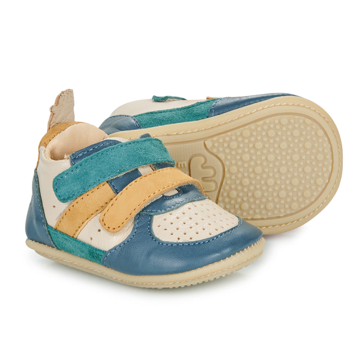 Scarpe bambini ragazza Easy Peasy  MY PRE BASBKET VELCRO  Multicolore