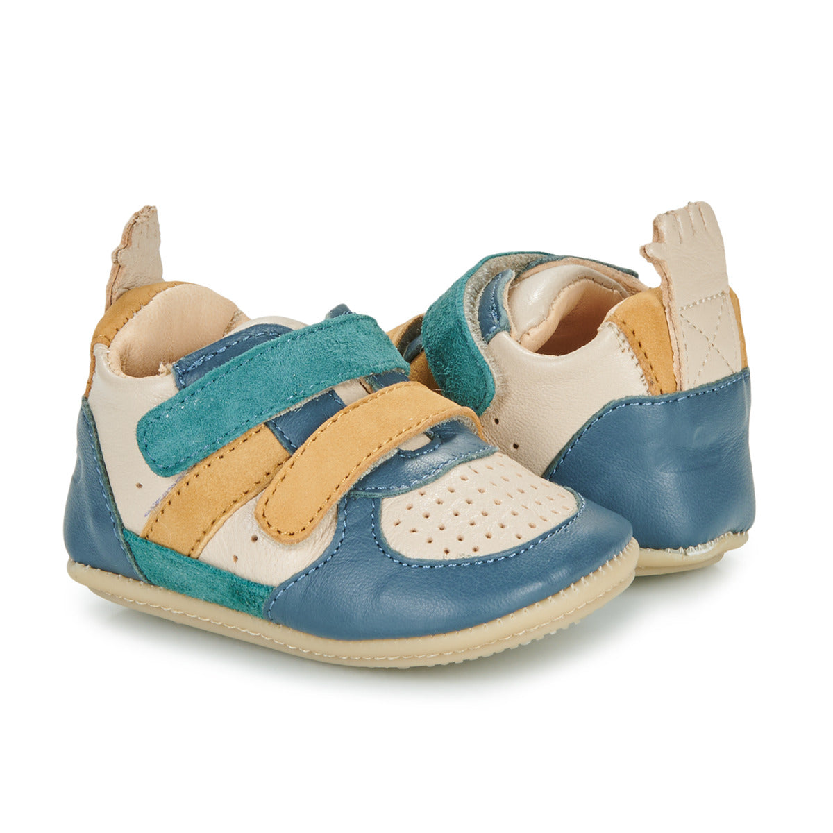 Scarpe bambini ragazza Easy Peasy  MY PRE BASBKET VELCRO  Multicolore